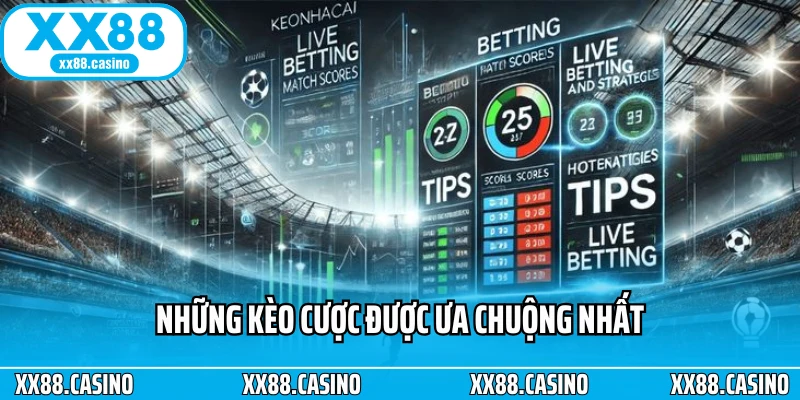Những kèo cược được ưa chuộng nhất